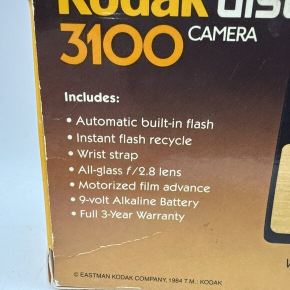 Kodak Disc 3100 Camera Untested Vintage - Picture 5 of 6